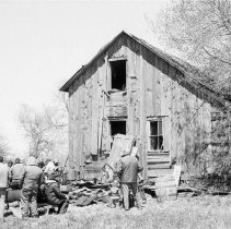 K-81-05-21 Former frame house on Stewart farm.