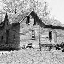 K-81-05-22 Former frame house on Stewart farm.