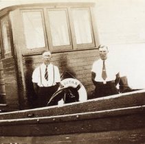 Tugboat "Ruth B." at Kincardine harbour ca. 1932