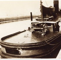 Unidentified boat docked in Kincardine harbour