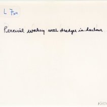 Tugboat "Percival" working with dredger - reverse