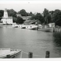Jackson Bros. fishing tugboats in Kincardine harbour