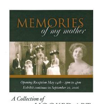 Poster:  Memories of my Mother Exhibition at BCM&CC