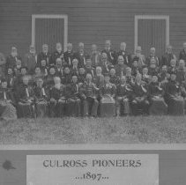 Photo with caption on matboard