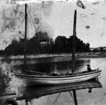 K-57-05-01  Bartley's sailboat at Howdenvale.