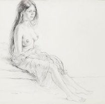 Sue, Seated with Flowers