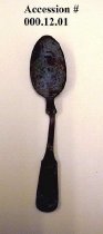 Late 19th early 20th century Euro-American teaspoon, tin possibly zinc