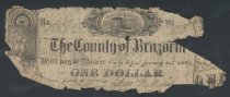 Bank note, County of Brazoria, Texas, $1