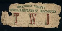 Bank note, County of Brazoria, Texas, $2