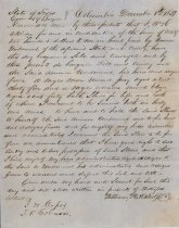 Bill of sale of a slaves Jerry and Eliza from William H. Aldridge to Ammon Underwood