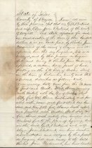 Bill of sale of land from J. A. and Eliza Jane Bertrand to Rachel Jane Underwood.