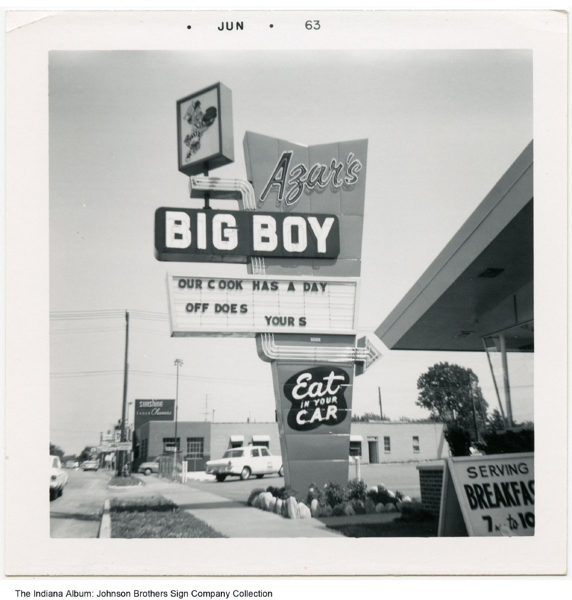 Azar's Big Boy Drive-in Restaurant, South Bend, Indiana, circa