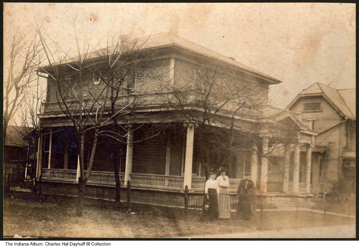 Dayhuff boarding house, Paoli, Indiana, circa 1910 Three older women