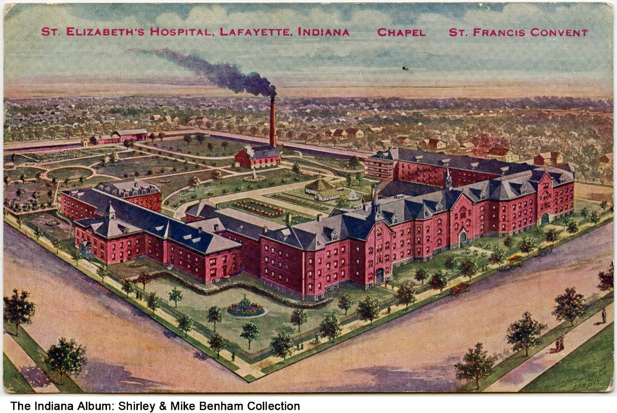 St. Elizabeth's Hospital, Lafayette, Indiana, circa 1910 The artwork