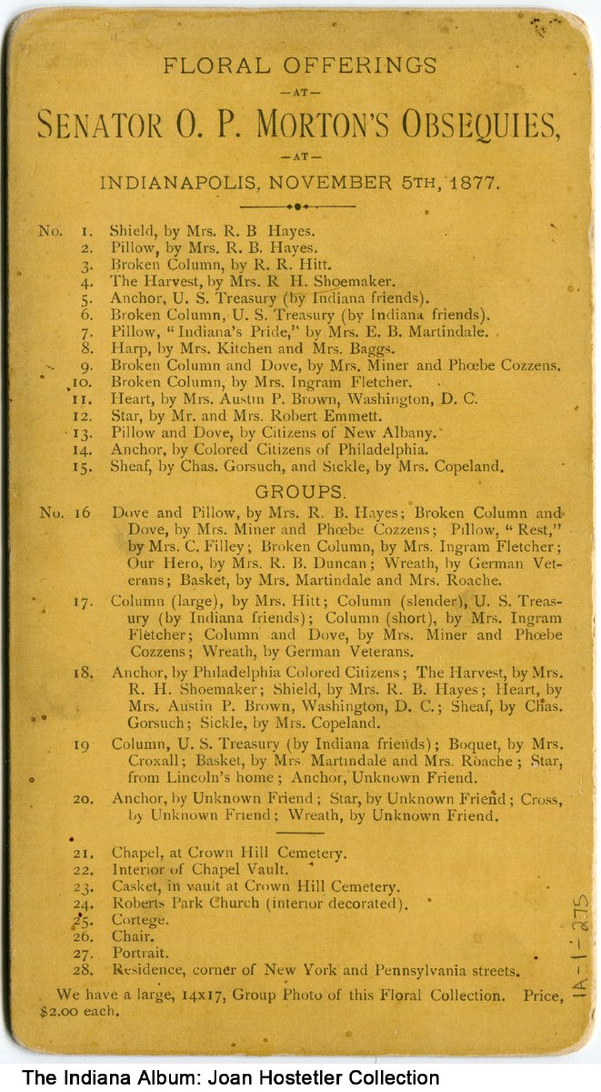 home shows in indiana on Inside The Home Of Senator Oliver P Morton Indianapolis Indiana 1877 This Image Shows The Inside Of The Home Of The Late Senator O P Morton Where There Are Memoria Floral Arangements Seen