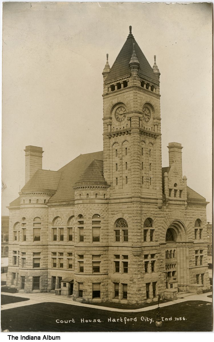 Courthouse, Hartford City, Indiana, circa 1908 Indiana Album, Inc.