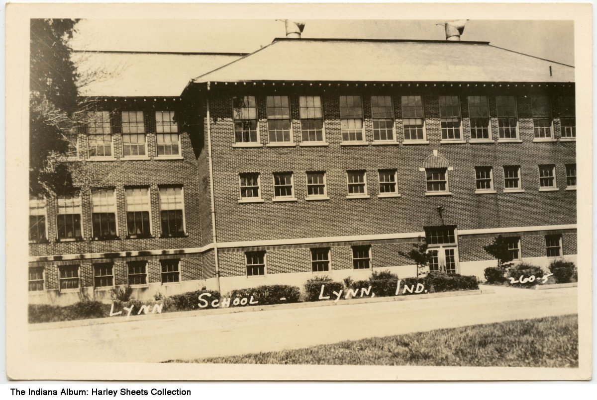 Lynn School, Lynn, Indiana, circa 1930 Indiana Album, Inc.