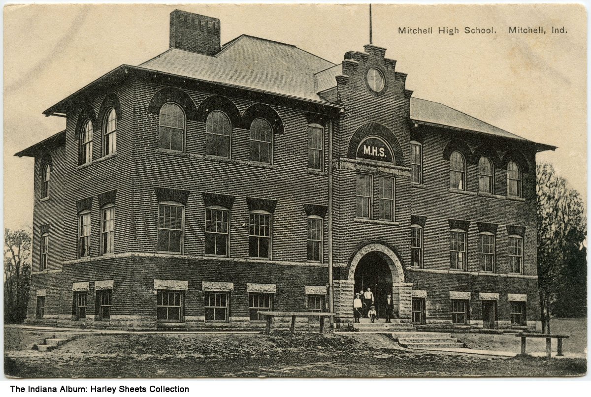 Mitchell High School, Mitchell, Indiana, circa 1913 The 1909 Sanborn