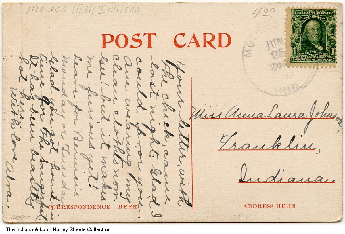 School, Moores Hill, Indiana, circa 1910 Indiana Album, Inc.