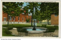 Fountain at Manchester College, North Manchester, Indiana, circa 1930 ...