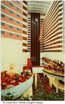 Hyatt Regency Hotel interior, Indianapolis, Indiana, circa 1980