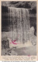 Waterfall at Clifty Falls State Park, Madison, Indiana, circa 1950