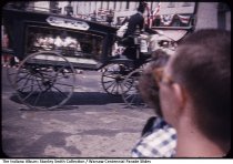 Hearse in Warsaw Centennial Parade, Warsaw, Indiana, July 5, 1954