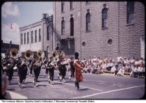 Marching Band in Warsaw Centennial Parade, Warsaw, Indiana, July 5, 1954