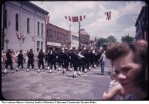 Marching Band in Warsaw Centennial Parade, Warsaw, Indiana, July 5th 1954