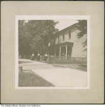 Women at the Y. W. C. A. headquarters, Indianapolis, Indiana, circa 1899