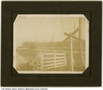 Interurban car at Post Road and U. S. 52, Indianapolis, Indiana, circa