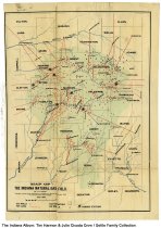 Indiana Natural Gas Field Map, 1895