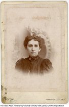 Portrait of Luella Florence (Creek) Gudgel, Oakland City, Indiana, circa 1890