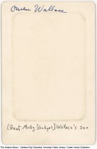 Portrait of Owen Wallace, Oakland City, Indiana, circa 1897