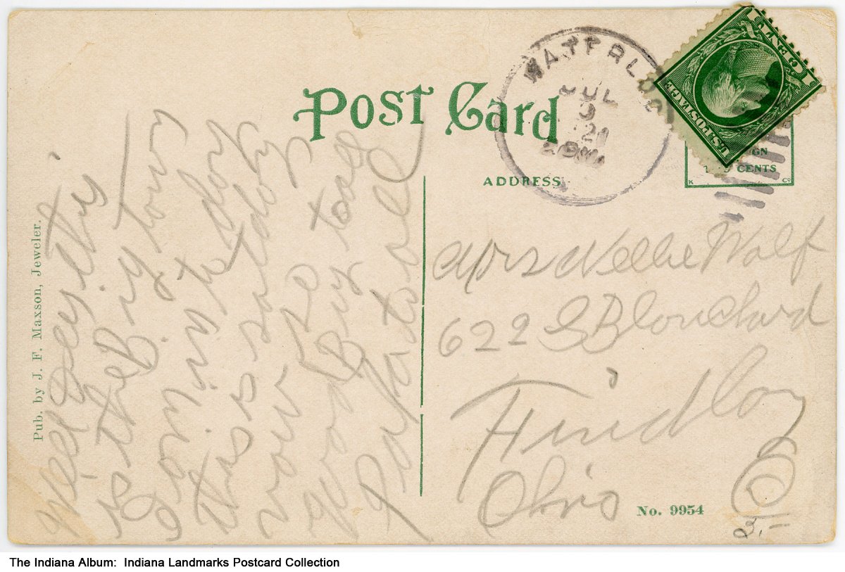 View of Wayne Street, Waterloo, Indiana, circa 1915 Indiana Album, Inc.