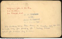 Brick building with houses in the background, Fort Branch, Indiana, 1896