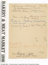 Gram's Bakery, Confectionary, and Meat Market, Fort Branch, Indiana, circa 