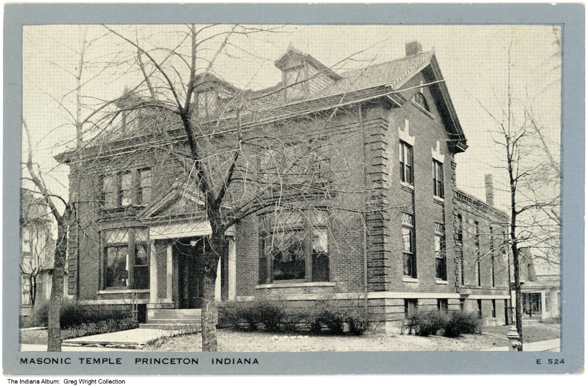 Masonic temple, Princeton, Indiana, 1945 See ia03780688 for another