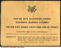 War Ration Book Four, Indianapolis, Indiana, circa 1943