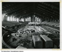 Aftermath of October 31, 1963 gas explosion at Indiana State Fairgrounds Coliseum, Indianapolis, Indiana, 1963