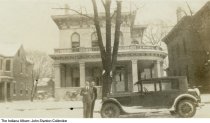 Clarence and Nellie Abraham home in winter, Indianapolis, Indiana, circa 19