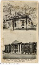 Post Office and hospital in Vincennes, Indiana, circa 1912