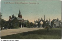 Entrance, Crown Hill Cemetery, Indianapolis, Indiana, circa 1910