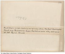 Bechstein and Lahr Bakery and Grocery, Huntington, Indiana, 1900