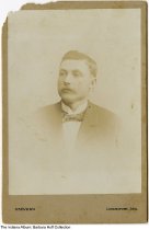 Portrait of Tony Ruschau, Logansport, Indiana, circa 1900