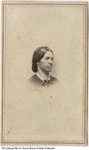 Portrait of Rachel (Way) Swain, Indianapolis, Indiana, circa 1865