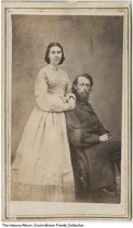 Unidentified couple, Indianapolis, Indiana, circa 1866