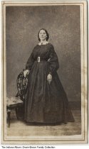 Portrait of unidentified woman, Indianapolis, Indiana, circa 1866