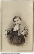 Portrait of unidentified boy, Indianapolis, Indiana, circa 1865