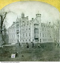 Stereograph of North Western Christian University, Indianapolis, Indiana, c